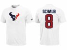 Nike Houston Texans #8 schaub Name & Number White T-Shirt