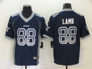 Nike Cowboys #88 Ceedee Lamb Navy Drift Fashion Limited Jersey