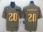 Nike Eagles #20 Brian Dawkins 2019 Olive Gold Salute To Service Limited Jersey