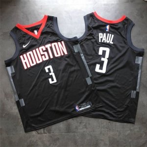 Rockets #3 Chris Paul Black Nike Swingman Jersey
