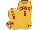 Mens Adidas Cleveland Cavaliers #6 Andrew Bogut Swingman Gold Alternate 2017 The Finals Patch NBA Jersey
