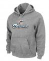 Miami Dolphins Authentic Logo Pullover Hoodie Grey