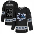 Sharks #23 Barclay Goodrow Black Team Logos Fashion Adidas Jersey