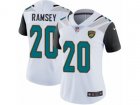 Women Nike Jacksonville Jaguars #20 Jalen Ramsey White Vapor Untouchable Limited Player NFL Jersey