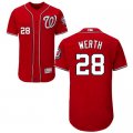 2016 Men Washington Nationals #28 Jayson Werth Majestic Red Flexbase Authentic Collection Player Jersey