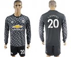 2017-18 Manchester United 20 S.ROMERO Away Long Sleeve Soccer Jersey