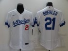 Dodgers #21 Walker Buehler White 2021 City Connect Flexbase Jersey