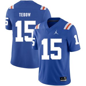 Florida Gators #15 Tim Tebow Blue Throwback College Football Jersey