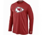 Nike Kansas City Chiefs Logo Long Sleeve T-Shirt RED
