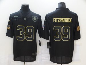 Nike Steelers #39 Minkah Fitzpatrick Black 2020 Salute To Service Limited Jersey