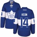Mens Reebok Toronto Maple Leafs #14 Dave Keon Authentic Royal Blue 2017 Centennial Classic NHL Jersey