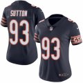 Women's Nike Chicago Bears #93 Will Sutton Limited Navy Blue Rush NFL Jersey