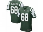 Mens Nike New York Jets #68 Kelvin Beachum Elite Green Team Color NFL Jersey