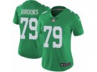 Women Nike Philadelphia Eagles #79 Brandon Brooks Limited Green Rush NFL Jersey