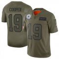 Nike Cowboys #19 Amari Cooper 2019 Olive Salute To Service Limited Jersey