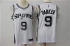 Spurs #9 Tony Parker White Nike Swingman Jersey
