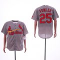 Cardinals #25 Dexter Fowler Gray Cool Base Jersey