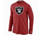 Nike Oakland Raiders Logo Long Sleeve T-Shirt RED