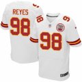 Mens Nike Kansas City Chiefs #98 Kendall Reyes Elite White NFL Jersey