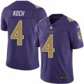 Mens Nike Baltimore Ravens #4 Sam Koch Limited Purple Rush NFL Jersey