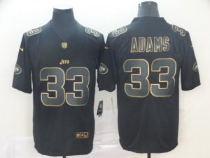 Nike Jets #33 Jamal Adams Black Gold Vapor Untouchable Limited Jersey