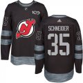 New Jersey Devils #35 Cory Schneider Black 1917-2017 100th Anniversary Stitched NHL Jersey