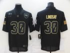 Nike Broncos #30 Phillip Lindsay Black 2020 Salute To Service Limited Jersey