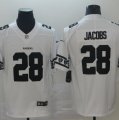 Nike Raiders #28 Josh Jacobs White Team Logos Fashion Vapor Limited Jersey