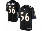 Mens Nike Baltimore Ravens #56 Tim Williams Limited Black Alternate NFL Jersey