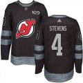New Jersey Devils #4 Scott Stevens Black 1917-2017 100th Anniversary Stitched NHL Jersey