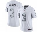 Mens Nike Oakland Raiders #3 E. J. Manuel Limited White Rush NFL Jersey