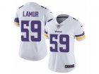 Women Nike Minnesota Vikings #59 Emmanuel Lamur Vapor Untouchable Limited White NFL Jersey