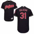 Men's Majestic Cleveland Indians #31 Danny Salazar Navy Blue Flexbase Authentic Collection MLB Jersey