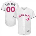 Toronto Blue Jays White Mothers Day Mens Flexbase Customized Jersey