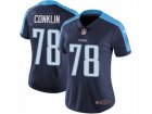 Women Nike Tennessee Titans #78 Jack Conklin Vapor Untouchable Limited Navy Blue Alternate NFL Jersey