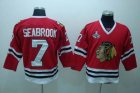 2010 stanley cup champions blackhawks #7 seabrook red