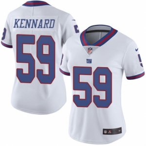 Women\'s Nike New York Giants #59 Devon Kennard Limited White Rush NFL Jersey
