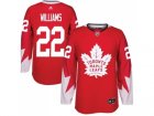 Adidas Toronto Maple Leafs #22 Tiger Williams Red Team Canada Authentic Stitched NHL Jersey