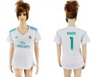 2017-18 Real Madrid 1 NAVAZ Home Women Soccer Jersey