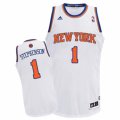 Mens Adidas New York Knicks #1 Lance Stephenson Swingman White Home NBA Jersey