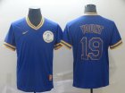 Brewers #19 Robin Yount Royal Throwback Jersey