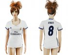 Womens Real Madrid #8 Kroos Home Soccer Club Jersey