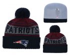 Patriots Fresh Logo Navy Cuffed Knit Hat With Pom YD