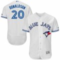 Mens Majestic Toronto Blue Jays #20 Josh Donaldson White Flexbase Authentic Collection MLB Jersey