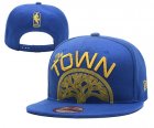 Warriors Team Logo Blue The Town City Edition Adjustable Hat YD