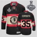 nhl jerseys chicago blackhawks #35 esposito black third edition[2013 stanley cup]