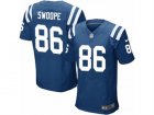 Mens Nike Indianapolis Colts #86 Erik Swoope Elite Royal Blue Team Color NFL Jersey