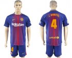 2017-18 Barcelona 4 I. RAKITIC Home Soccer Jersey