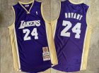 Lakers #24 Kobe Bryant Purple Hall Of Fame Memorial Edition Embroidered Jersey