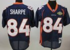 nfl Denver Broncos #84 Shannon Sharpe Throwback blue